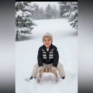 NWT- Janie and Jack Festive Patterned Cardigan